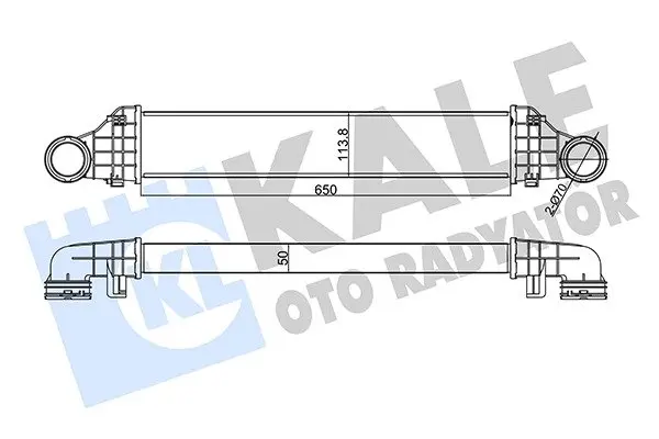 Радиатор интеркулера KALE OTO RADYATOR 344975