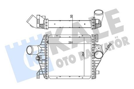 Радиатор интеркулера kale oto radyator 344990