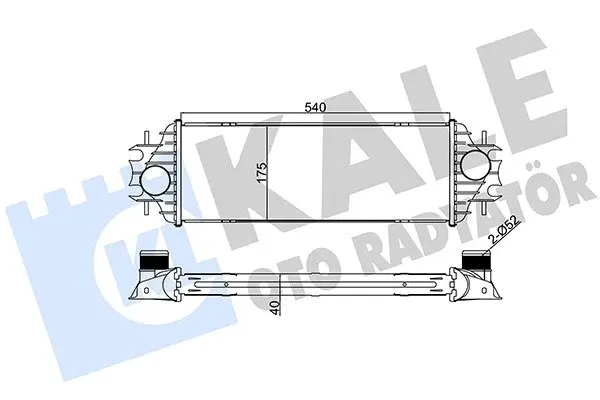 Радіатор інтеркулера KALE OTO RADYATOR 345045 (фото 1)