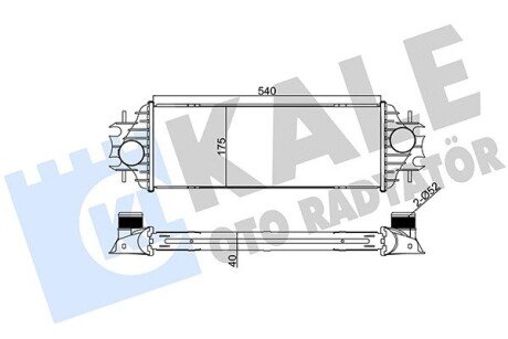 Радіатор інтеркулера kale oto radyator 345045