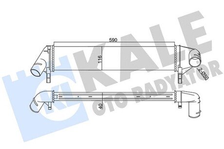 Радиатор интеркулера kale oto radyator 345085