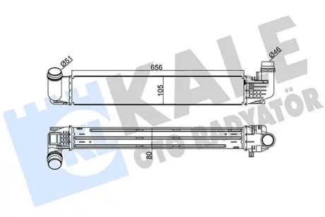 Радиатор интеркулера KALE OTO RADYATOR 345090