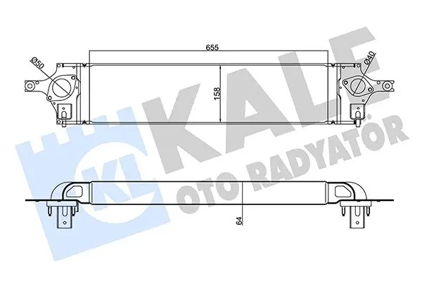 Радіатор інтеркулера KALE OTO RADYATOR 345125 (фото 1)