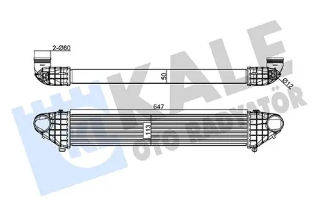 Радіатор інтеркулера KALE OTO RADYATOR 345150