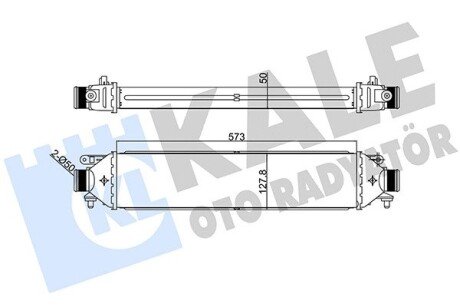 Радиатор интеркулера kale oto radyator 346400