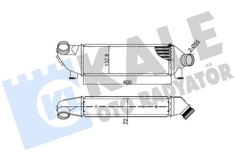 Радиатор интеркулера kale oto radyator 346600 на Форд Transit