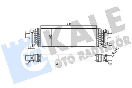 Радиатор интеркулера kale oto radyator 346800