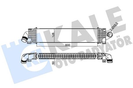 Радиатор интеркулера kale oto radyator 346900 на Форд Grand C-Max