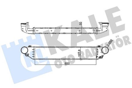 Радіатор інтеркулера kale oto radyator 347500 на Мерседес W203