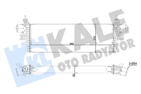 Радіатор інтеркулера KALE OTO RADYATOR 350415