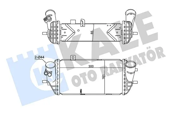 Радиатор интеркулера KALE OTO RADYATOR 350785