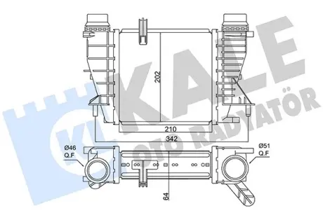 Радіатор інтеркулера KALE OTO RADYATOR 350880