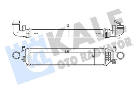 Радіатор інтеркулера kale oto radyator 350895 на Мерседес W245