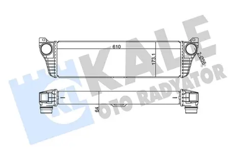 Радіатор інтеркулера KALE OTO RADYATOR 350905