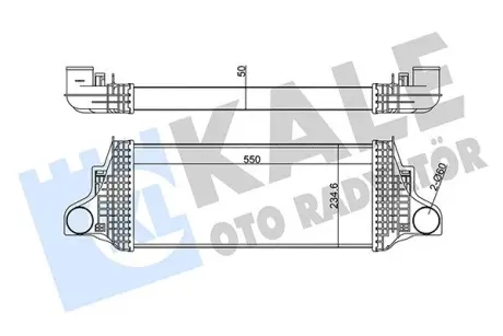 Радиатор интеркулера KALE OTO RADYATOR 350910 Мерседес Gl x164