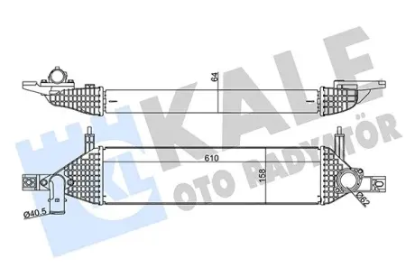 Радіатор інтеркулера KALE OTO RADYATOR 350930