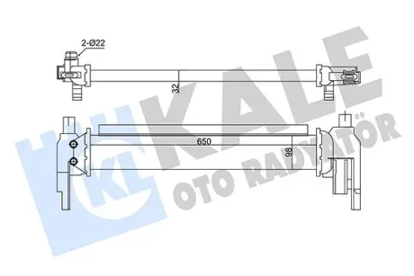 Радиатор интеркулера KALE OTO RADYATOR 350940