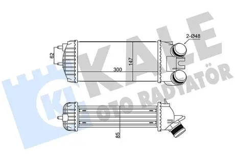 Радіатор інтеркулера KALE OTO RADYATOR 352310