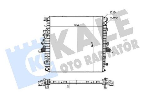 Радиатор охлаждения двигателя kale oto radyator 350200 на Рендж (ленд) ровер Спорт