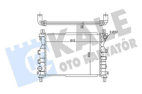 Радіатор охолодження двигуна kale oto radyator 350800 на Рендж (ленд) ровер Фрилендер 1
