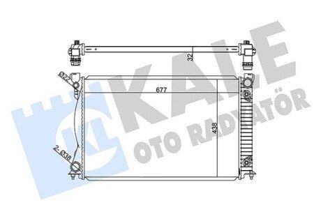Радіатор охолодження двигуна kale oto radyator 367800 на Ауди А6 с6