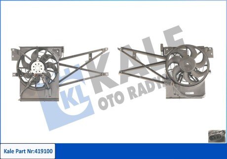 Вентилятор охолодження радіатора kale oto radyator 419100