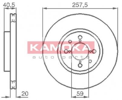 Тормозной диск kamoka 1031042