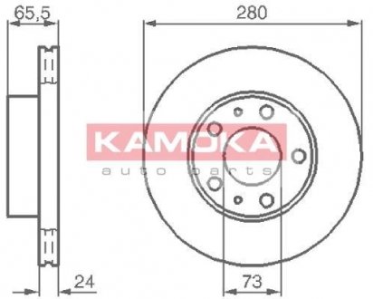 Тормозной диск kamoka 1031534