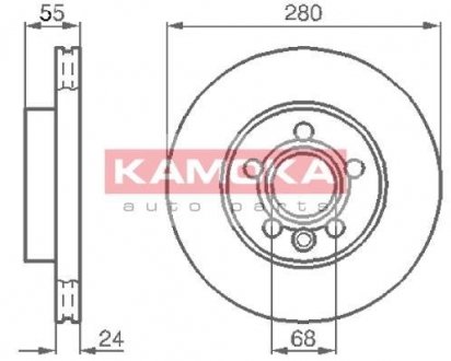 Тормозной диск kamoka 1032020