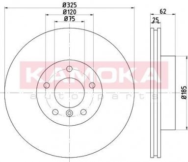 Тормозной диск kamoka 1032542