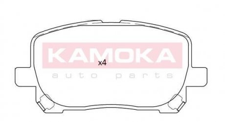 Тормозные колодки kamoka JQ101256