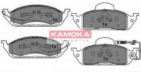 Тормозні (гальмівні) колодки kamoka JQ1012800