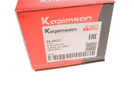 Накінечник кермової тяги kapimsan 0408321
