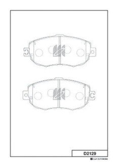 Колодки ручного (стоячого) гальма kashiyama D2129 на Лексус Gs300