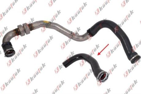 Патрубок інтеркулера (турбіни) kautek RETH055