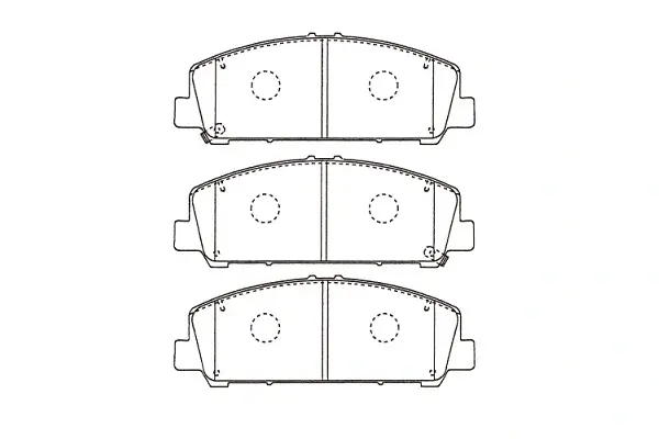 Передние тормозные колодки kavo parts KBP6611