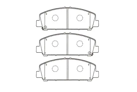 Передние тормозные колодки kavo parts KBP6611