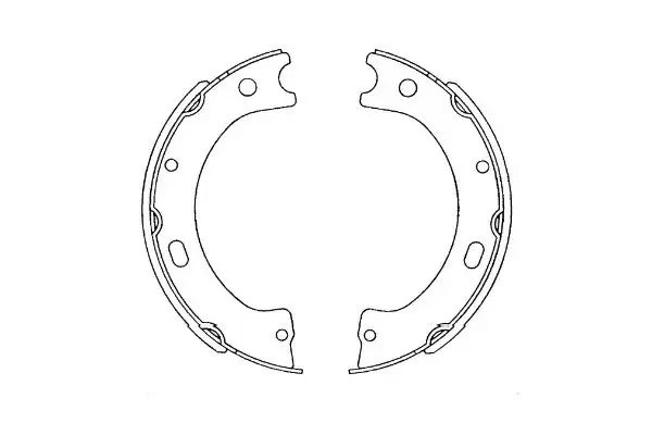 Колодки ручного (стоячого) тормоза kavo parts KBS7420