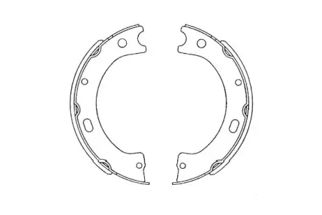 Колодки ручного (стоячого) гальма Kavo parts KBS7420