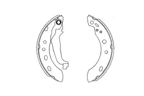 KAVO PARTS NISSAN Щеки тормозные MICRA 1.0-1.3 16V 92- kavo parts KBS-7427