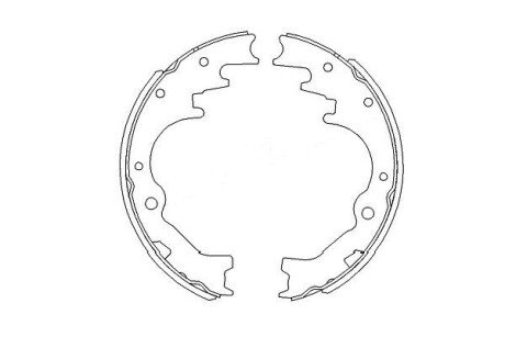 Колодки ручного (стоячого) гальма kavo parts KBS5403