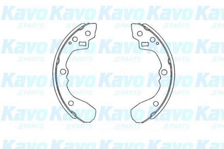 MAZDA Щеки тормозные 626 1.6 83-12 /87 200X26 kavo parts KBS-4407