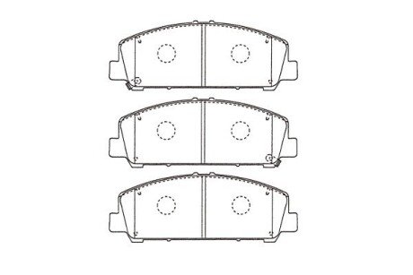 Передні тормозні (гальмівні) колодки kavo parts KBP-6611