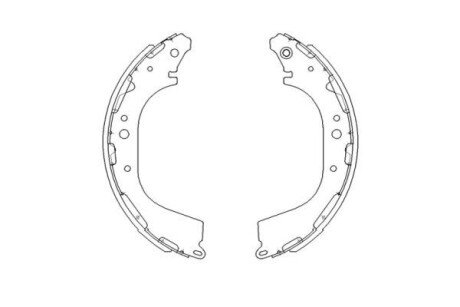 NISSAN щоки гальмівні PickUp 88-01 kavo Parts KBS7411 на Ниссан Навара
