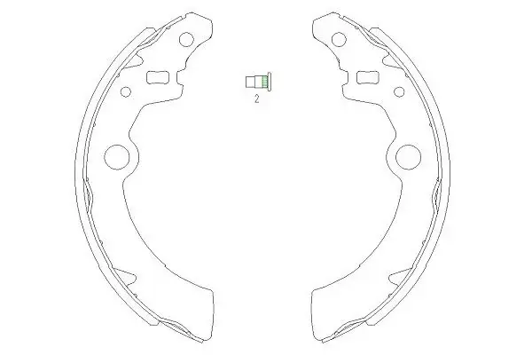 KAVO PARTS щоки гальм. SUZUKI Ignis, Wagon R+ kavo parts KBS-8907