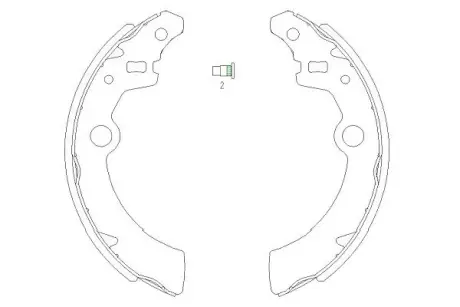 KAVO PARTS щоки гальм. SUZUKI Ignis, Wagon R+ kavo parts KBS-8907