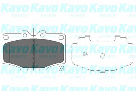 Передні тормозні (гальмівні) колодки kavo parts KBP-9028