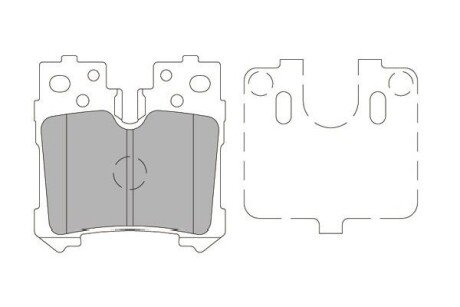 Задні тормозні (гальмівні) колодки kavo parts KBP9122