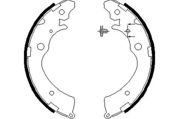 Колодки ручного (стоячого) тормоза kavo parts BS-2907
