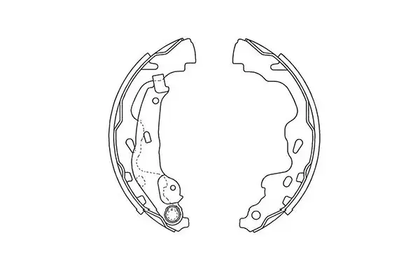 Колодки ручного (стоячого) гальма Kavo parts BS9933 (фото 1)